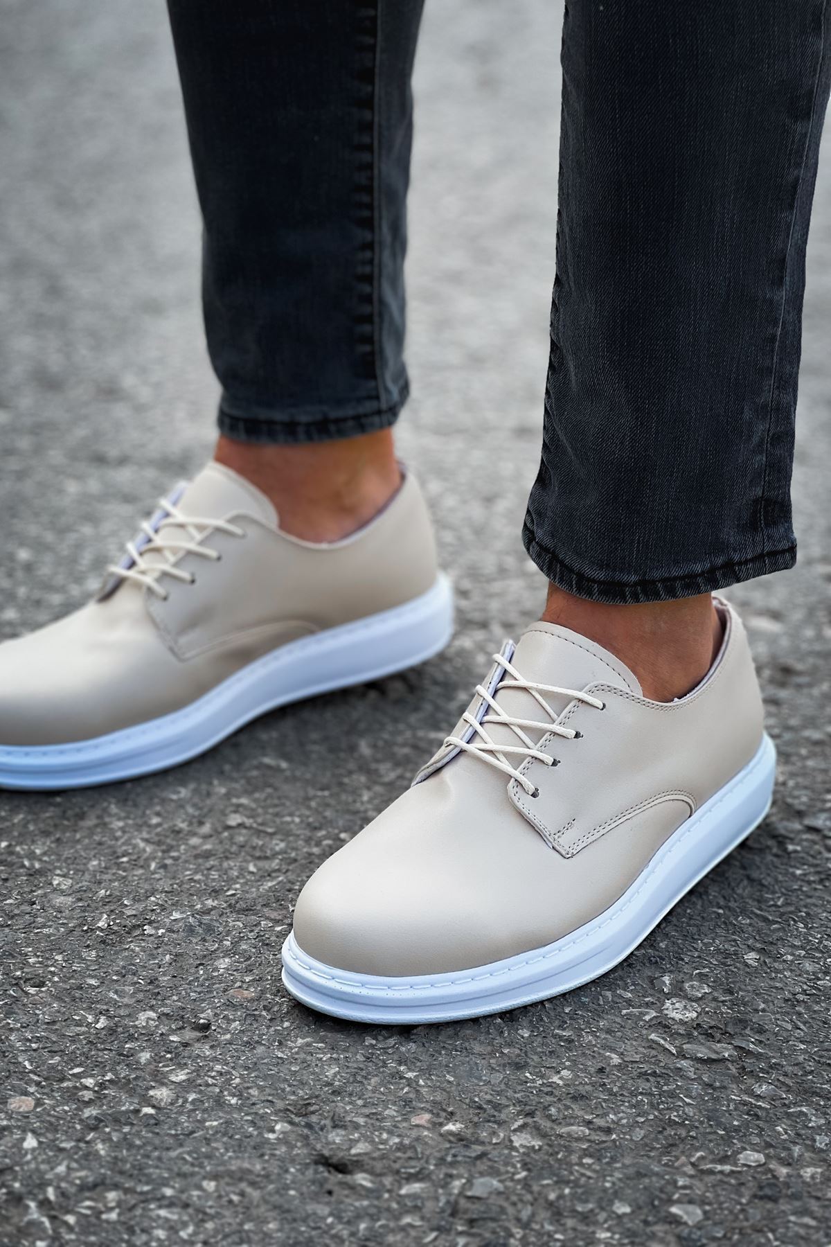 RS003 - CBT Pelle Classica Erkek Ayakkabı BEJ