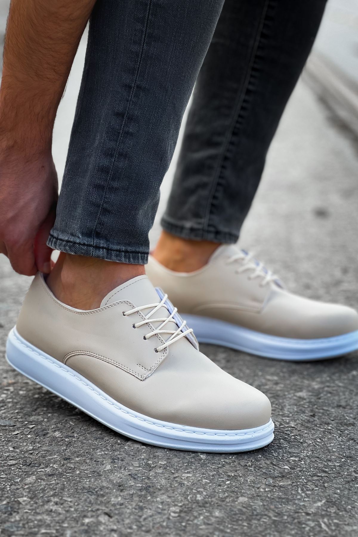 RS003 - CBT Pelle Classica Erkek Ayakkabı BEJ