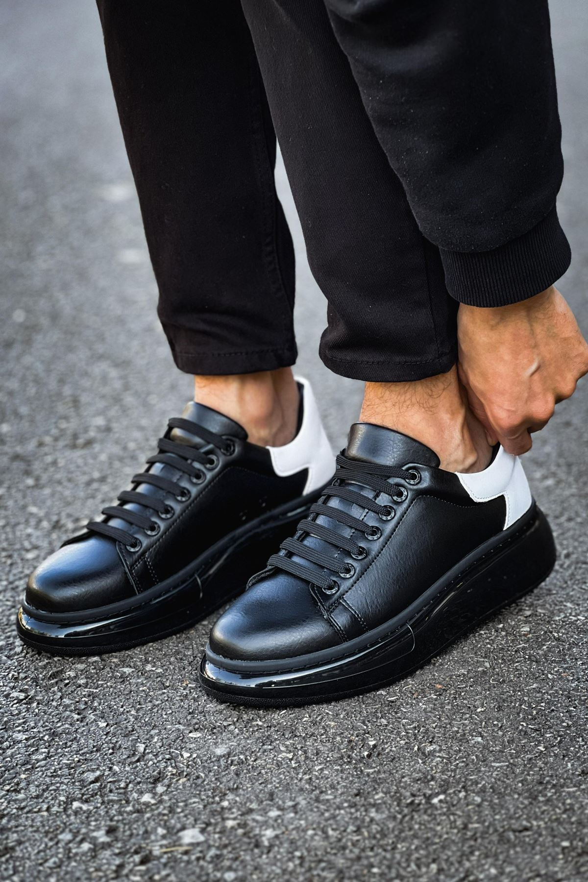 RS295 - CST Sollıevo Erkek Ayakkabı SIYAH/BEYAZ