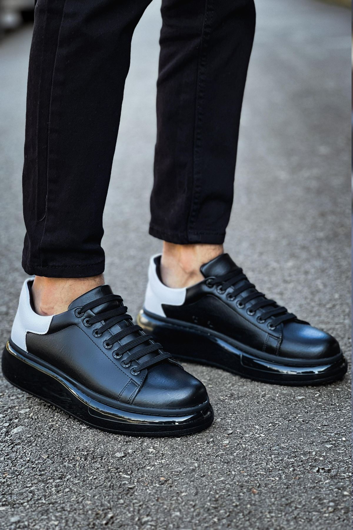 RS295 - CST Sollıevo Erkek Ayakkabı SIYAH/BEYAZ