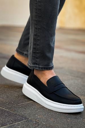Robert - RS615 Siyah  Erkek Loafer Ayakkabı SIYAH