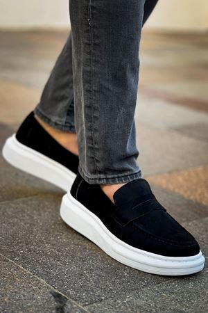 RS615 - Lüx Süet Erkek Ayakkabı SIYAH