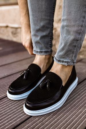 RS002 - CBT Loafer Pelle Erkek Ayakkabı SIYAH