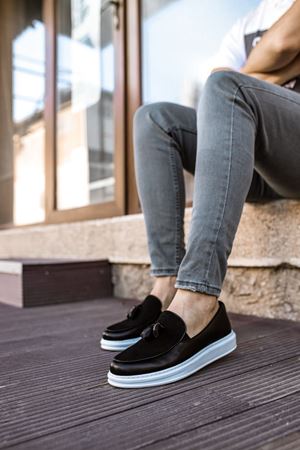 RS002 - CBT Loafer Pelle Erkek Ayakkabı SIYAH