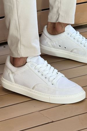 RS2505 - Keten Erkek Ayakkabı BEYAZ / BEYAZ