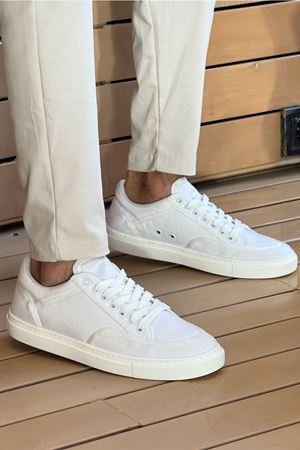 RS2505 - Keten Erkek Ayakkabı BEYAZ / BEYAZ