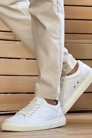 RS2505 - Keten Erkek Ayakkabı BEYAZ / BEYAZ