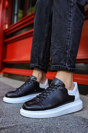 RS256 - CBT Estrella Erkek Ayakkabı SIYAH/BEYAZ