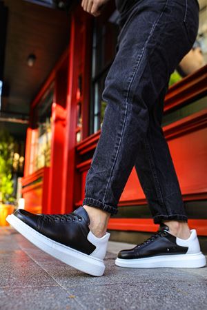 RS256 - CBT Estrella Erkek Ayakkabı SIYAH/BEYAZ