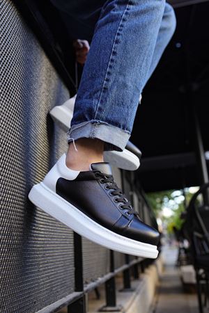 RS256 - CBT Estrella Erkek Ayakkabı SIYAH/BEYAZ