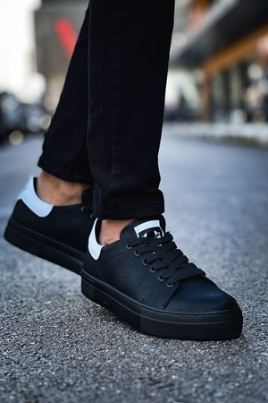 RS983 - CST Tennis Erkek Ayakkabı SIYAH/BEYAZ