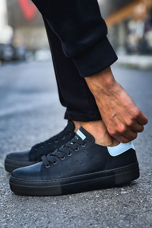 RS983 - CST Tennis Erkek Ayakkabı SIYAH/BEYAZ