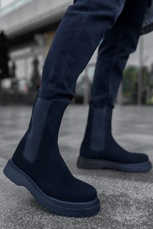 RS223 - SRT Alaska Süet Erkek Bot SIYAH