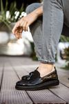 RS002 - RST Loafer Verniciata Erkek Ayakkabı SIYAH